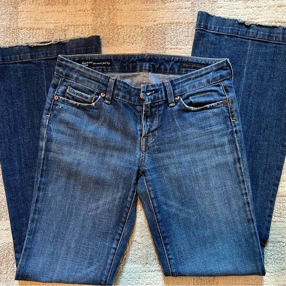 Citizens of Humanity low rise full leg jeans 28